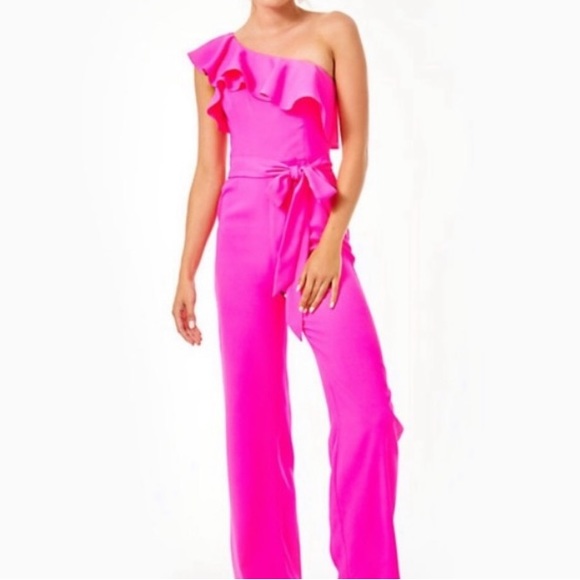 Lilly Pulitzer Pants - Lilly Pulitzer NWOT Size 16 Pink Jumpsuit